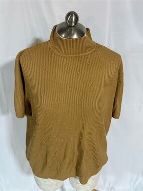 C.S.T.studio women’s short sleeve mock neck sweater size 3X.